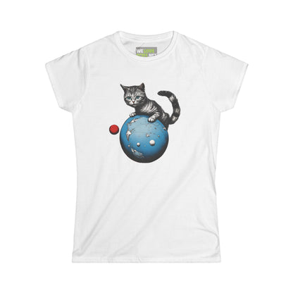 Space Player Cat 3 Woman's Tee - Sci-Fi Clothing