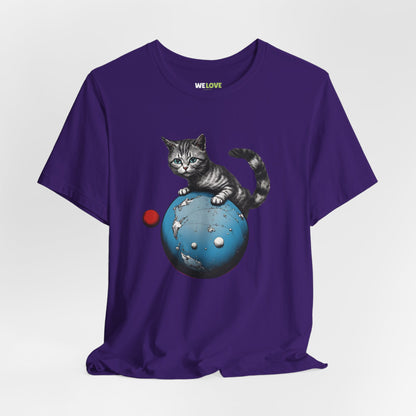 Space Player Cat 3 Sci-Fi T-Shirt | We Love Sci-Fi