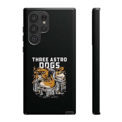 Three Astro Dogs Funny Sci-Fi Tough Samsung Galaxy Mobile Cases-welovescifi.net