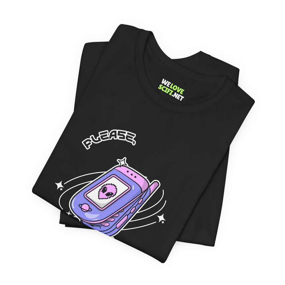 sci-fi t-shirt-Please Don't Call Me UFO Sci-Fi T-Shirt