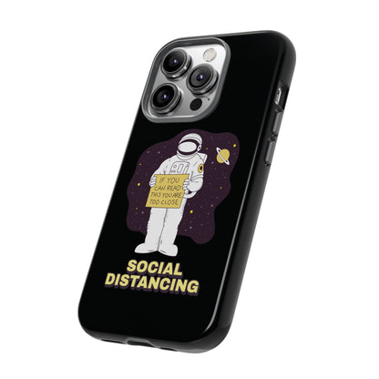 Social Distancing Astronaut iPhone Cases