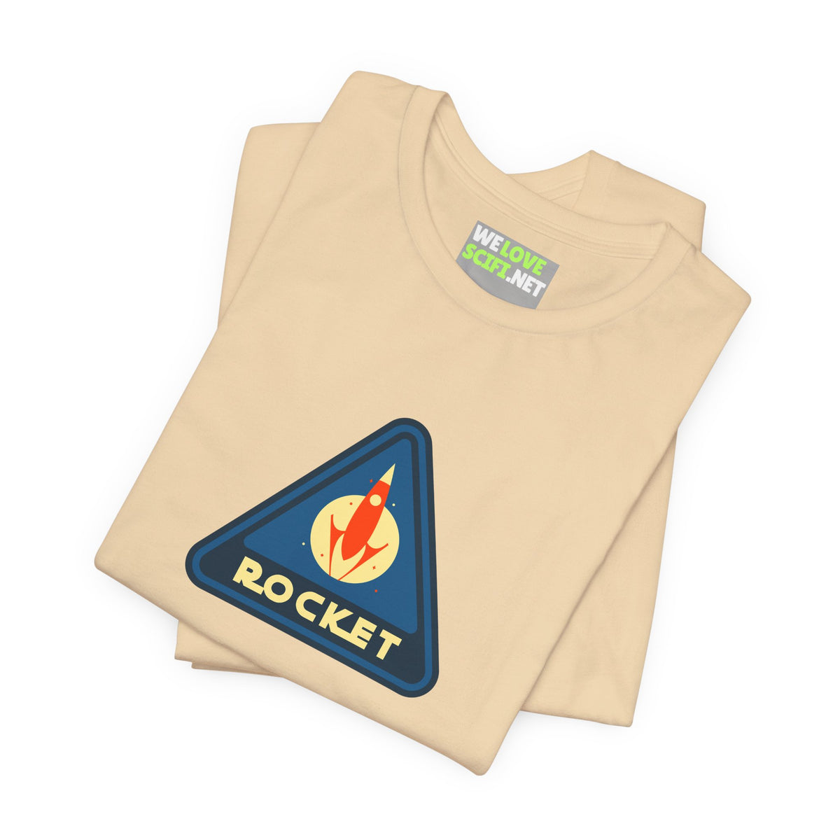 retro sci-fi t-shirt-Rocket Sign Retro Sci-Fi T-Shirt