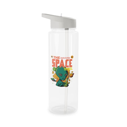 water bottle-Space Travel Retro Alien Tritan Water Bottle