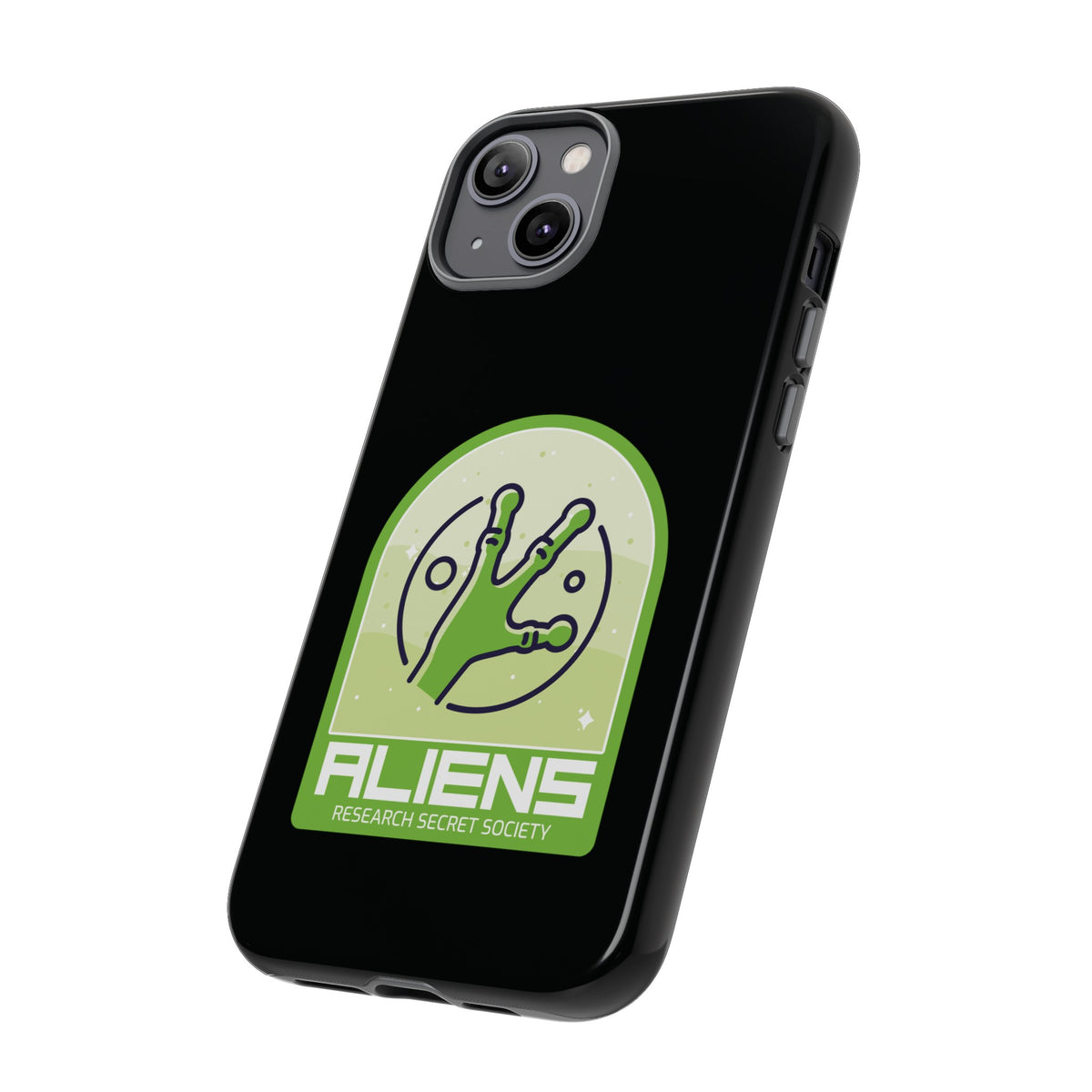 Aliens Research Secret Society UFO Sci-Fi iPhone Mobile Case