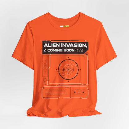 Alien Invasion Coming Soon Sci-Fi T-Shirt-welovescifi.net