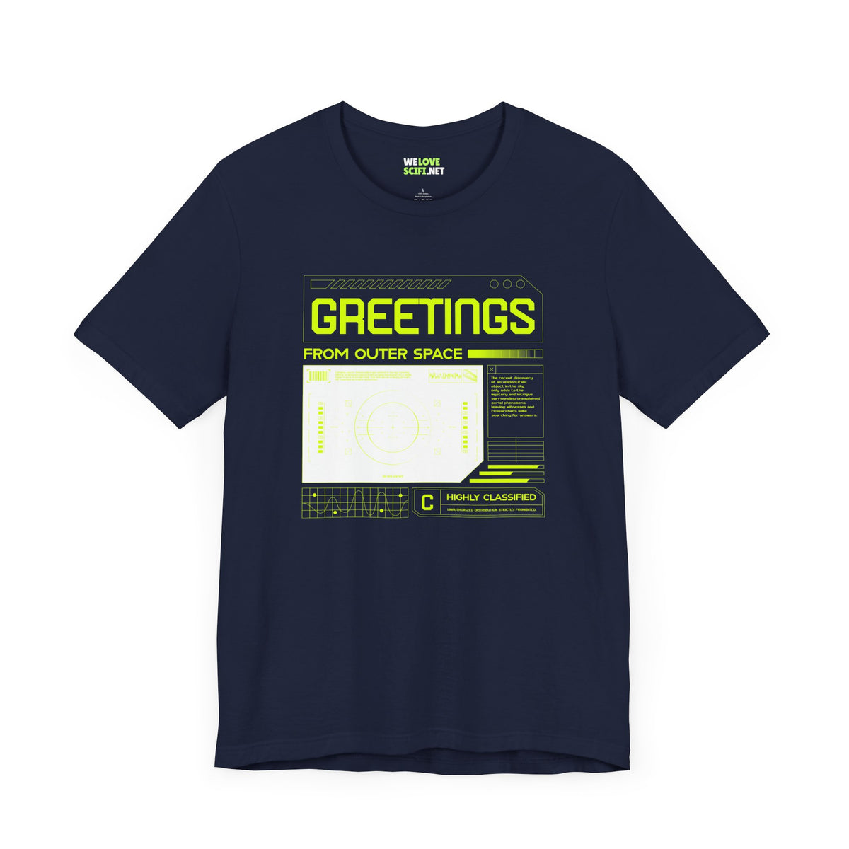 Greetings From Outer Space UFO SciFi T-Shirt-welovescifi.net