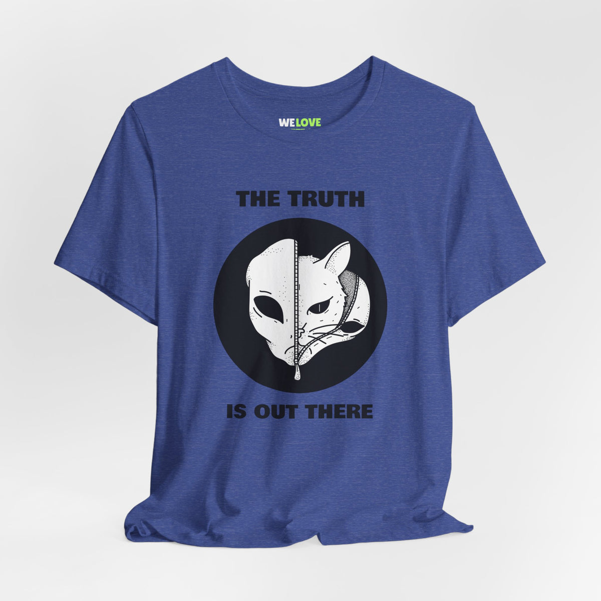 UFO t-shirt-The Truth is Out There Cat UFO Sci-Fi T-Shirt