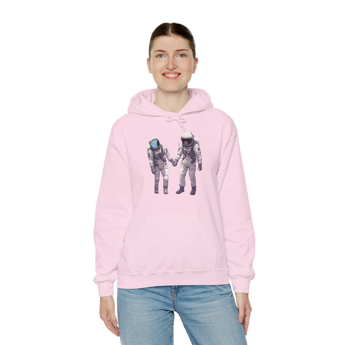 Astronaut Spaceart Hoodie - Next to You Sci-Fi Hoodie