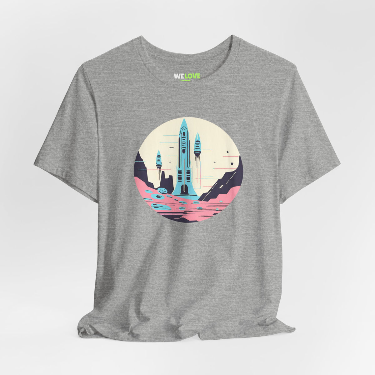 space art sci-fi shirt-The Liftoff SpaceArt Sci-Fi T-Shirt