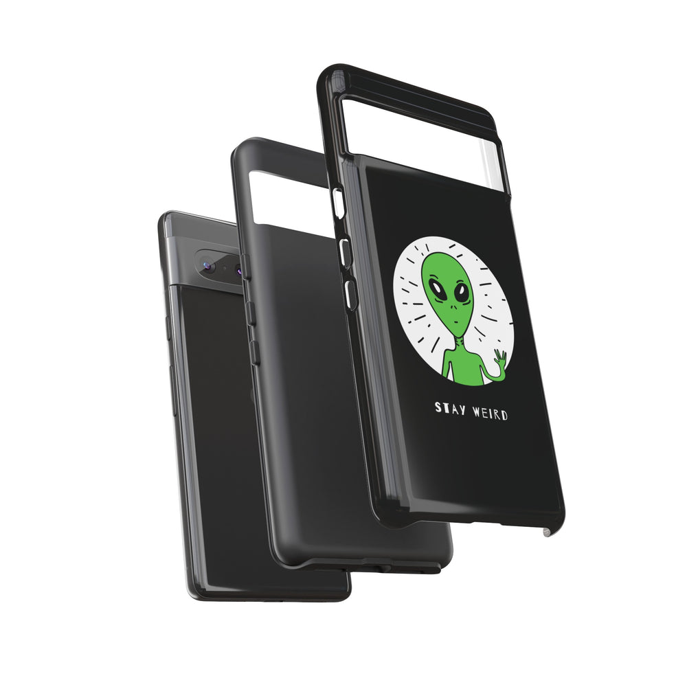 Stay Weird Alien Sci-Fi Mobile Cases for Google Pixel