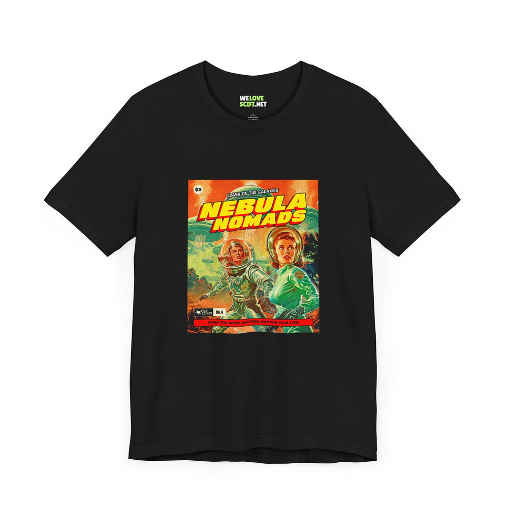 Nebula Nomads Retro Sci-Fi T-Shirt | Vintage Sci-Fi Tee