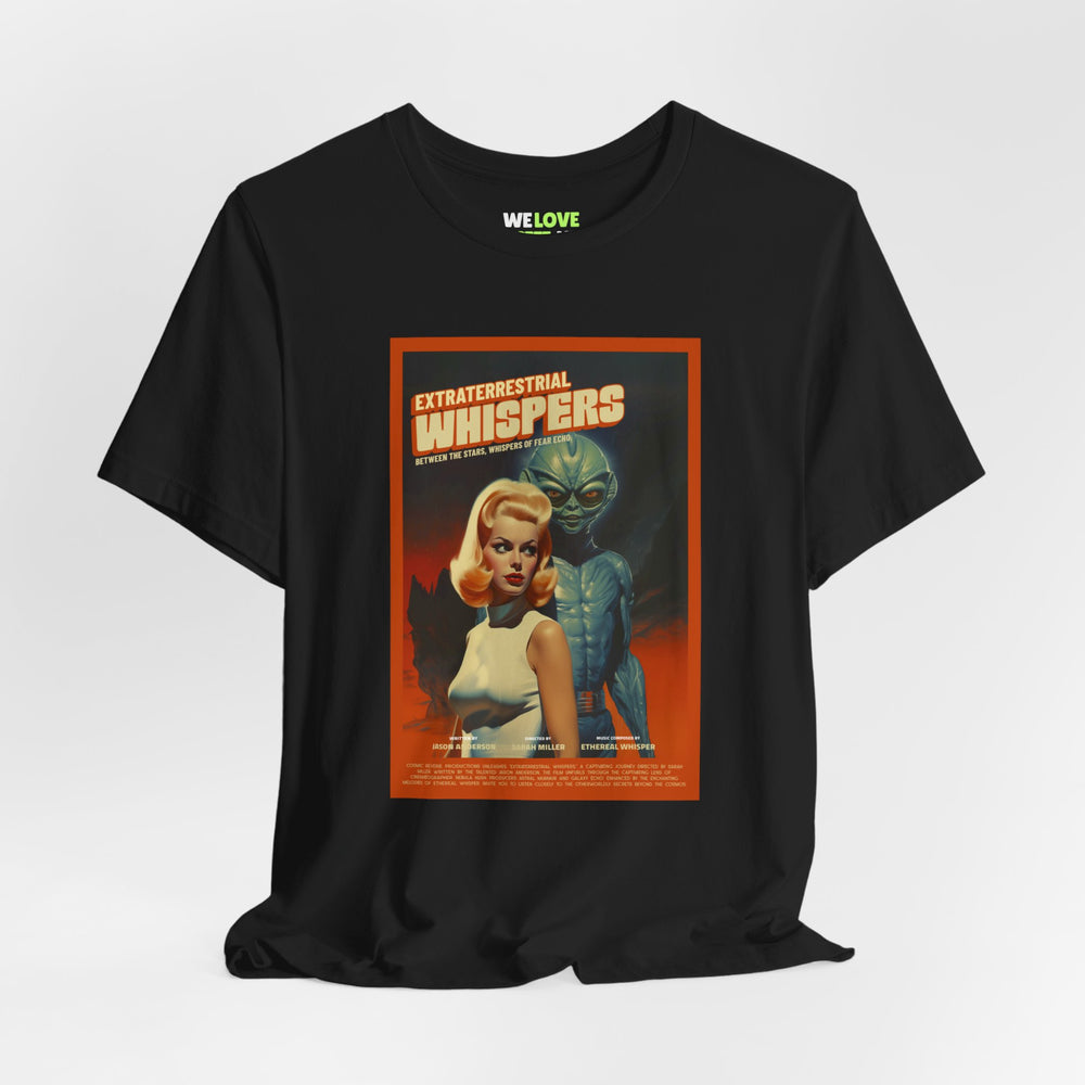 Extraterrestrial Whispers Retro Sci-Fi T-Shirt-welovescifi