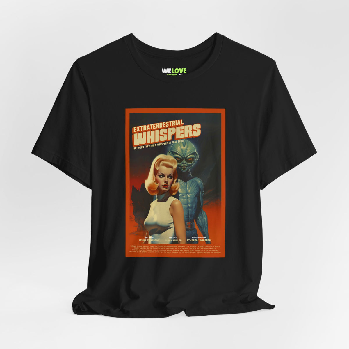 Extraterrestrial Whispers Retro Sci-Fi T-Shirt-welovescifi