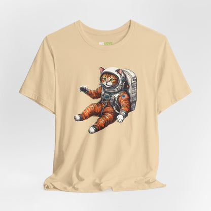 Spacecat Astronaut Sci-Fi T-Shirt - Unique Sci-Fi Apparel