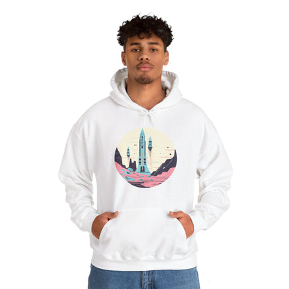 Space Art Hoodie - Sci-Fi Design for Space Enthusiasts