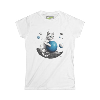 space player cat tee-Space Player Cat 2 Woman's Tee