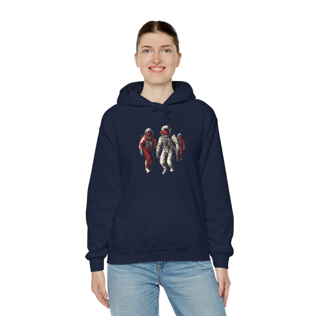 Astronauts in Red Sci-Fi Hoodie-welovescifi.net