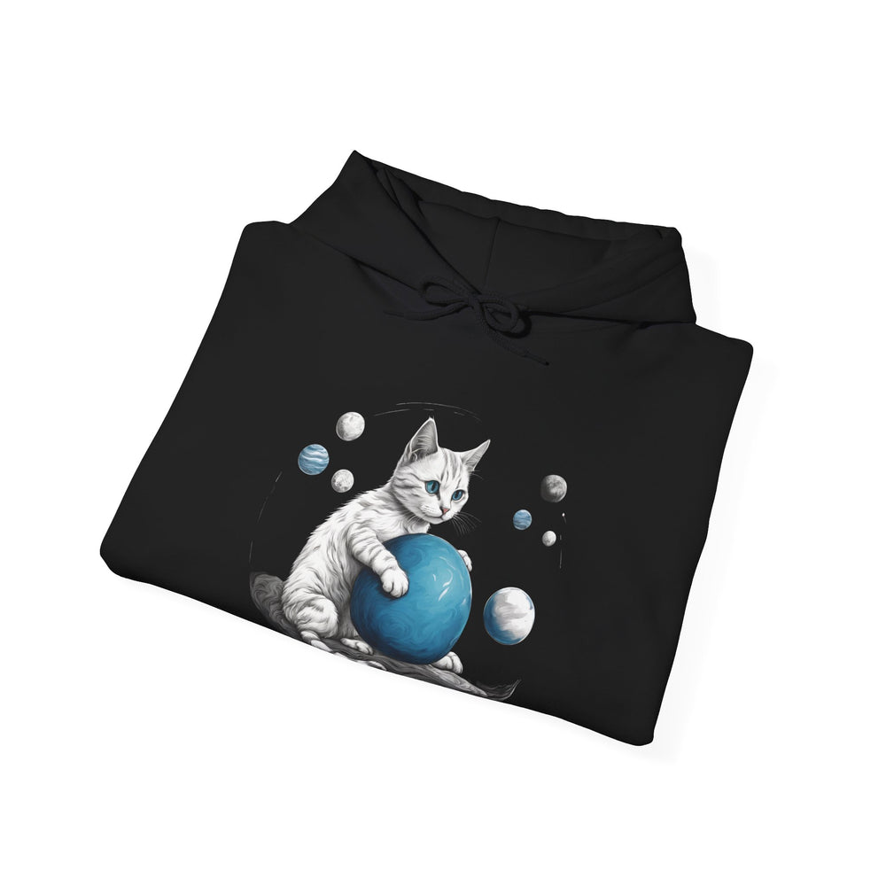 Space Player Cat 2 Sci-Fi Hoodie - Sci-Fi Hoodie