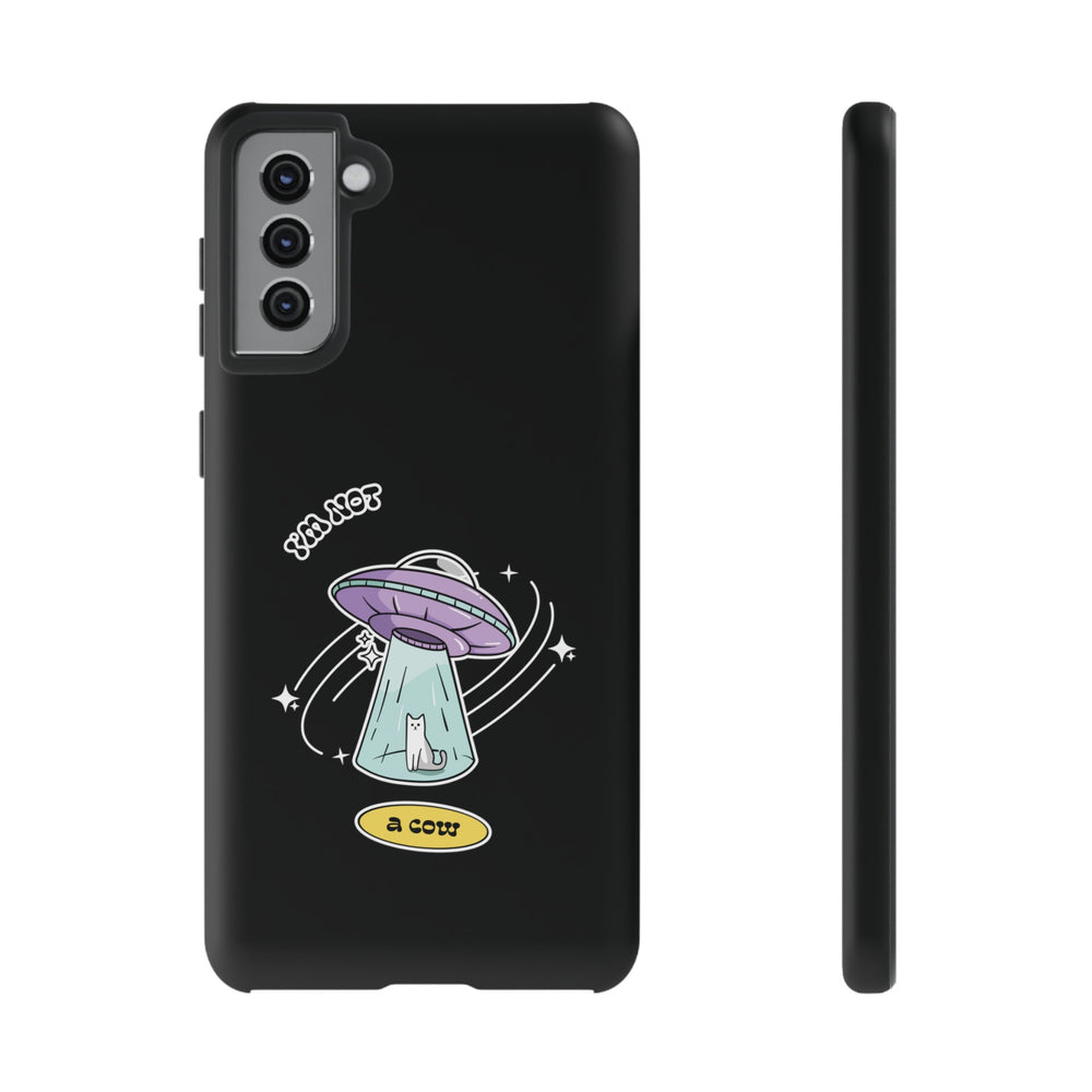 Sci-Fi UFO Samsung Galaxy Mobile Cases - Funny Roswell Cow