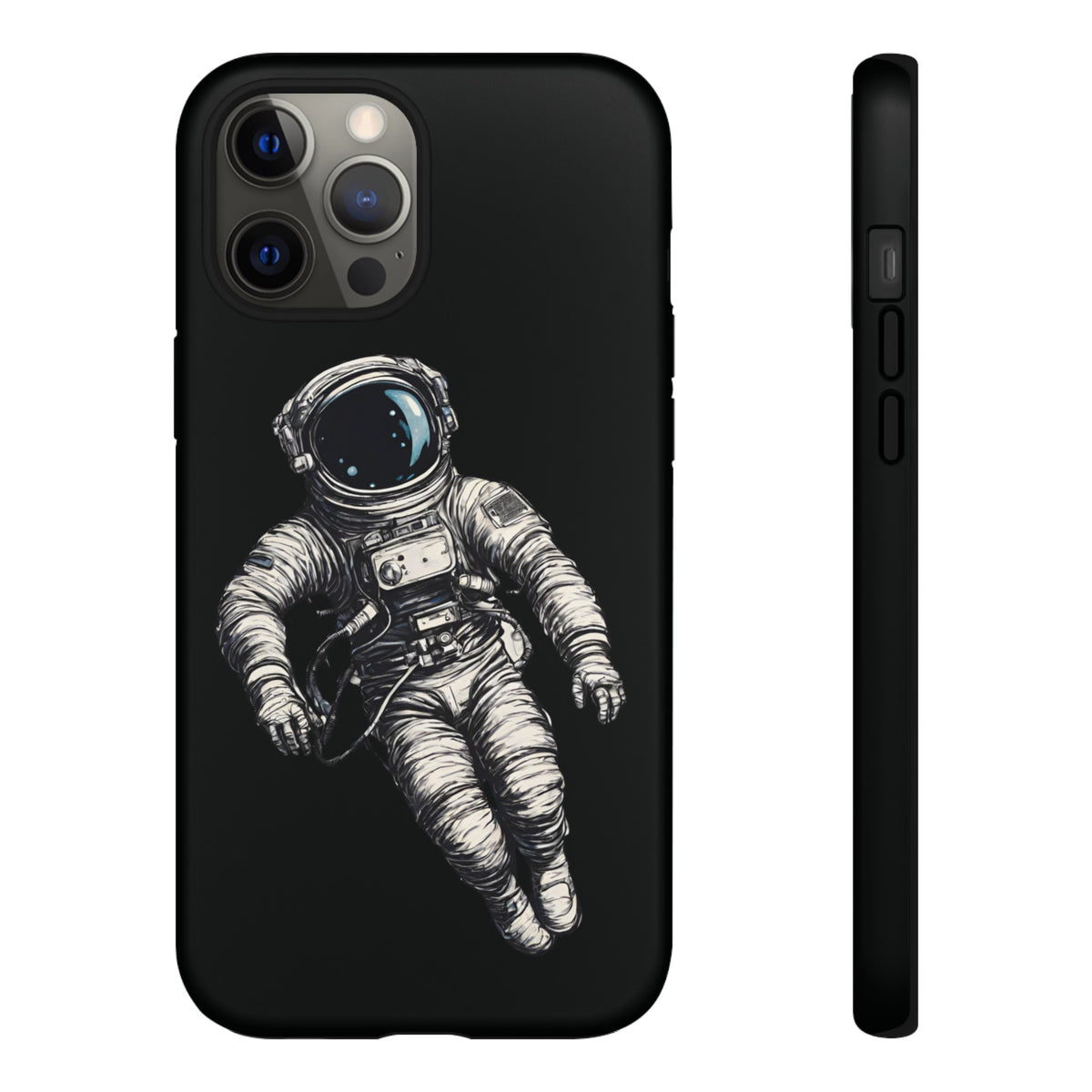 Floating Astronaut SpaceArt Sci-Fi Tough iPhone Mobile Cases