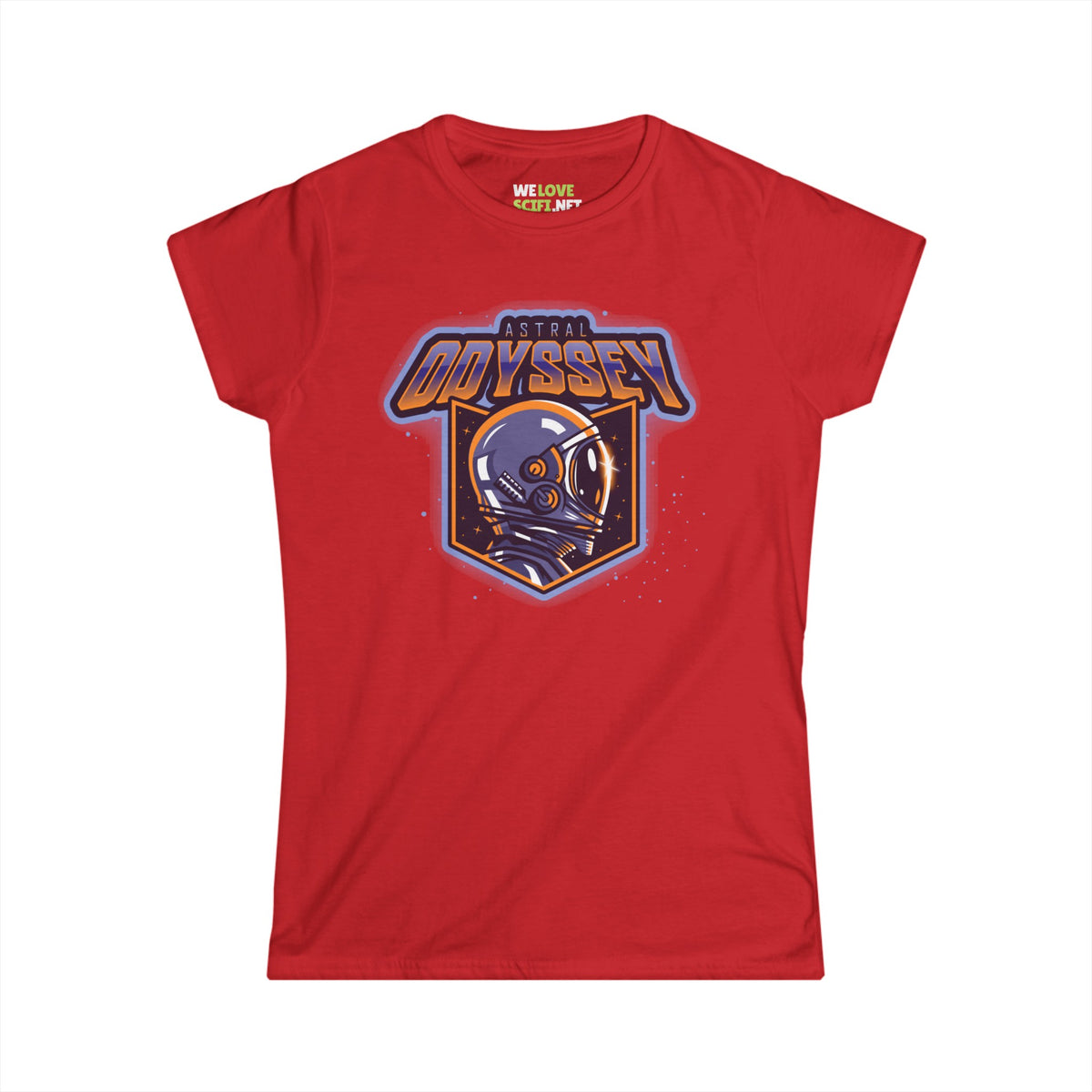 Astral Odyssey Astronaut Woman's Tee-welovescifi.net