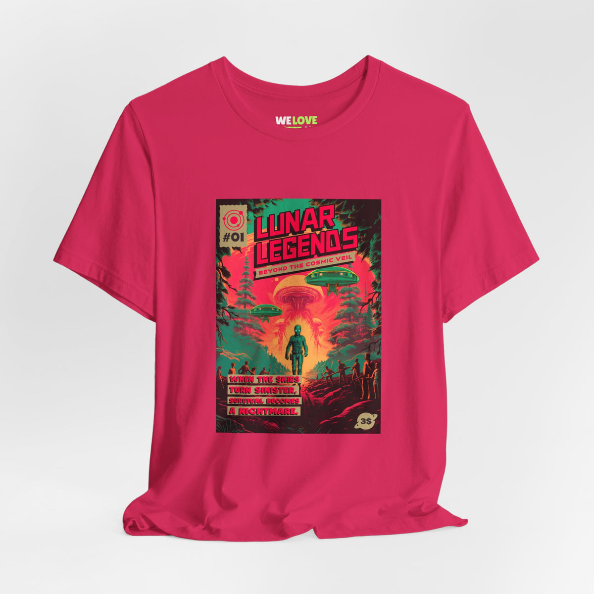 Lunar Legends Retro Sci-Fi T-Shirt - Vintage Space Tee