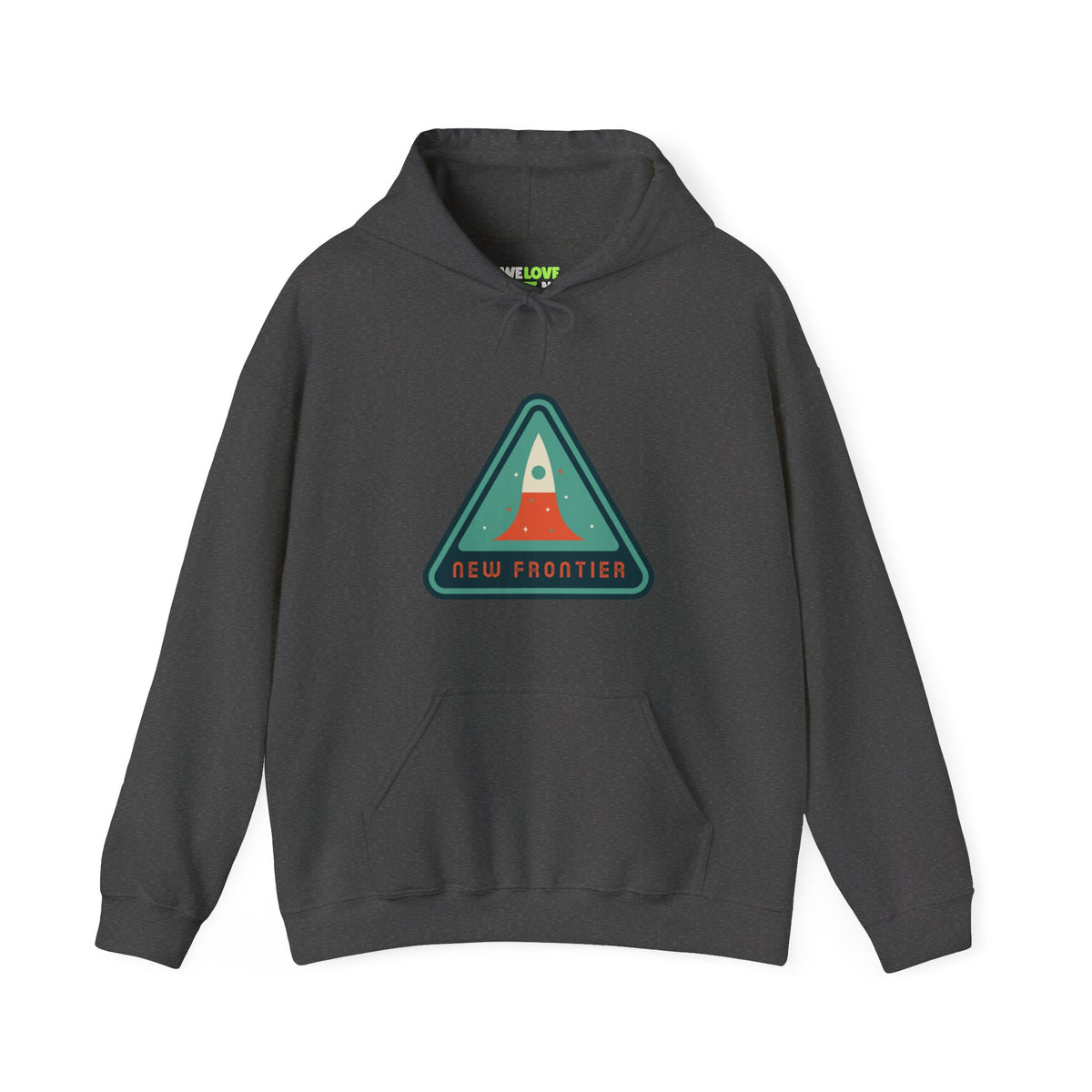 New Frontier Sign Retro Sci-Fi Hoodie | Retro Sci-Fi Hoodie