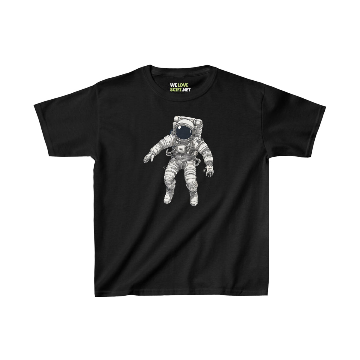 Between Galaxies Astronaut Tee - SpaceArt Kids' Cotton Shirt