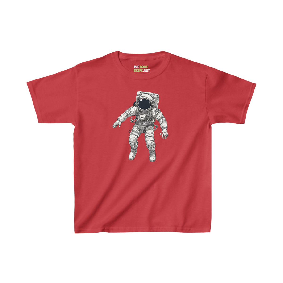 Between Galaxies Astronaut Tee - SpaceArt Kids' Cotton Shirt