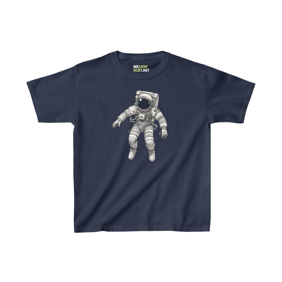 Between Galaxies Astronaut Tee - SpaceArt Kids' Cotton Shirt