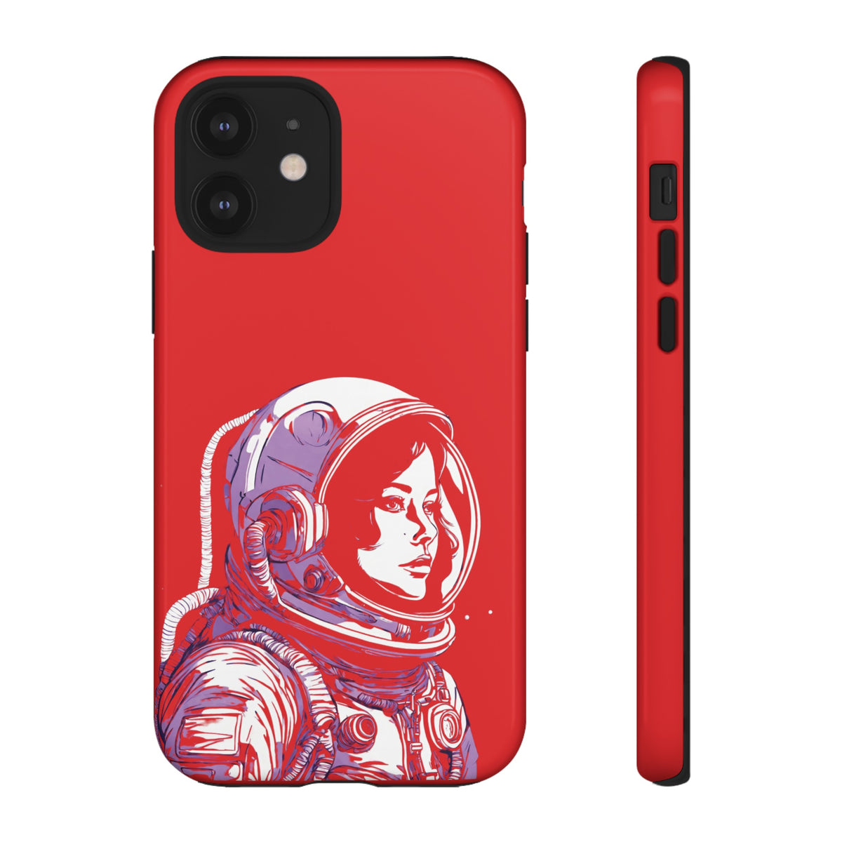 Duotone SpaceGirl SpaceArt Tough iPhone Mobile Cases