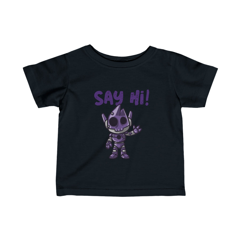 funny infant tee - Say Hi Funny Infant Fine Jersey Tee