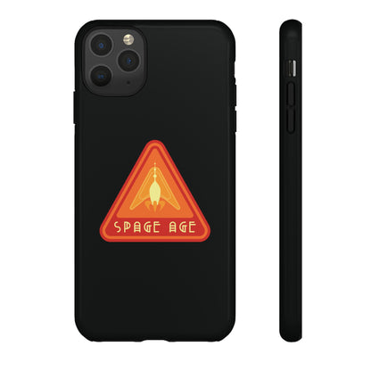 Space Age Retro Sci-Fi Tough iPhone Mobile Cases