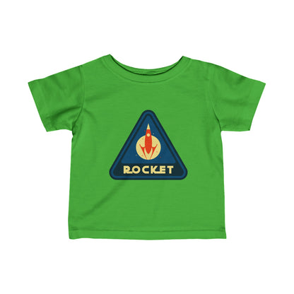 Rocket Sign Infant Tee - Sci-Fi Fine Jersey for Babies