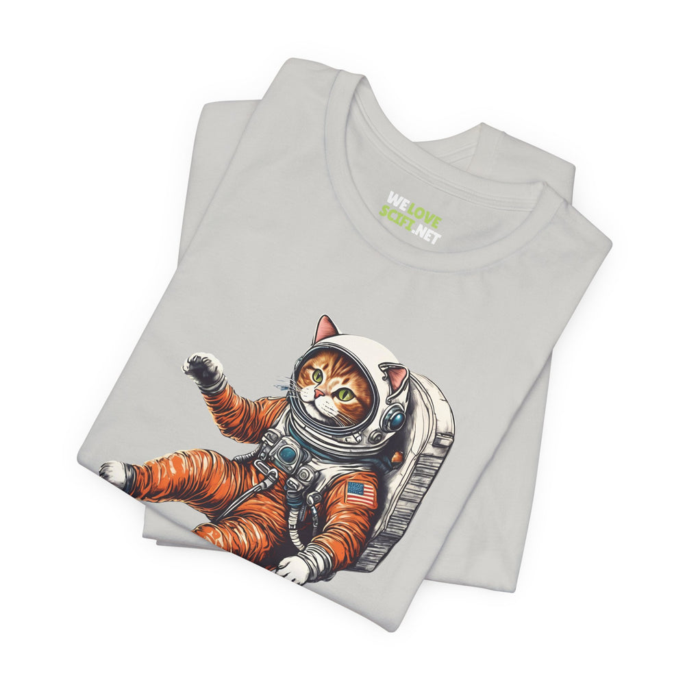 Spacecat Astronaut Sci-Fi T-Shirt - Unique Sci-Fi Apparel