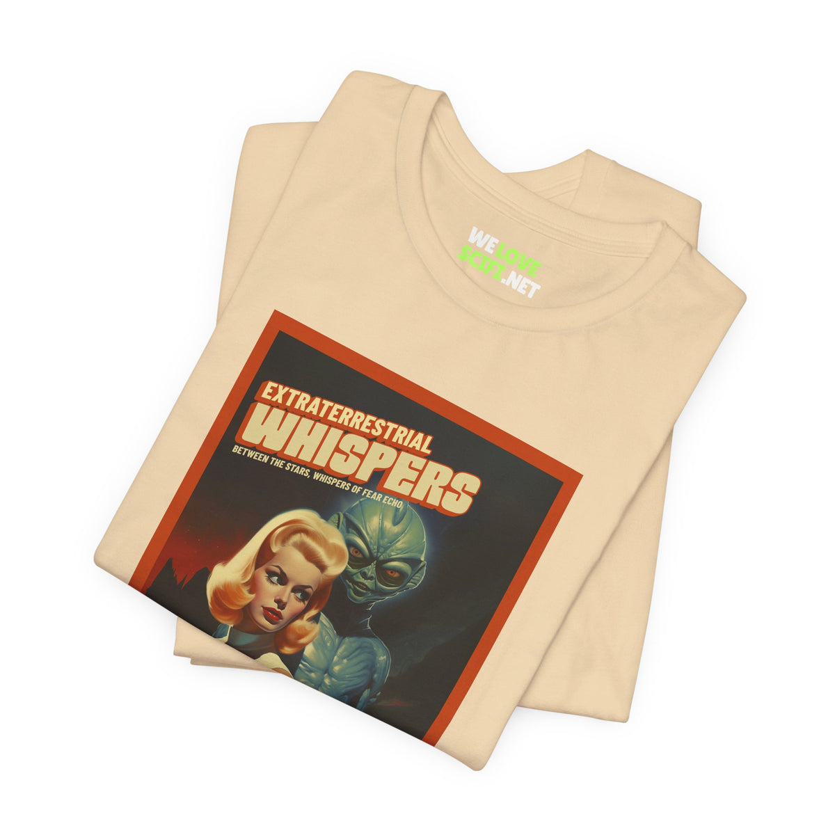 Extraterrestrial Whispers Retro Sci-Fi T-Shirt-welovescifi