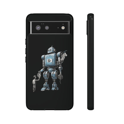 Flowers Robot SpaceArt Tough Google Pixel Mobile Cases