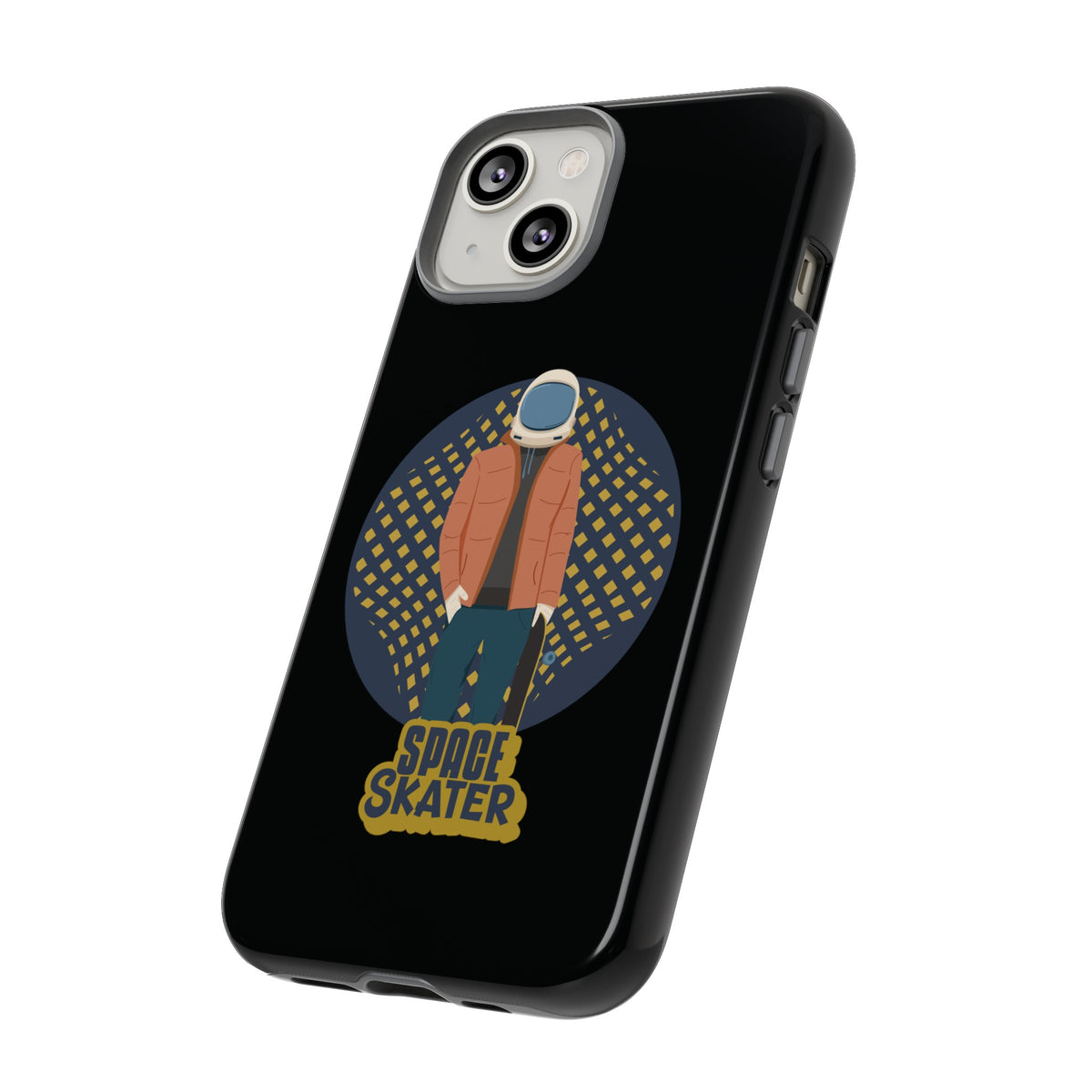 Space Skater Astronaut Sci-Fi Tough iPhone Mobile Cases