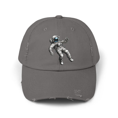 Don't Hold Me Back Space Art Unisex Astronaut Distrassed Cap