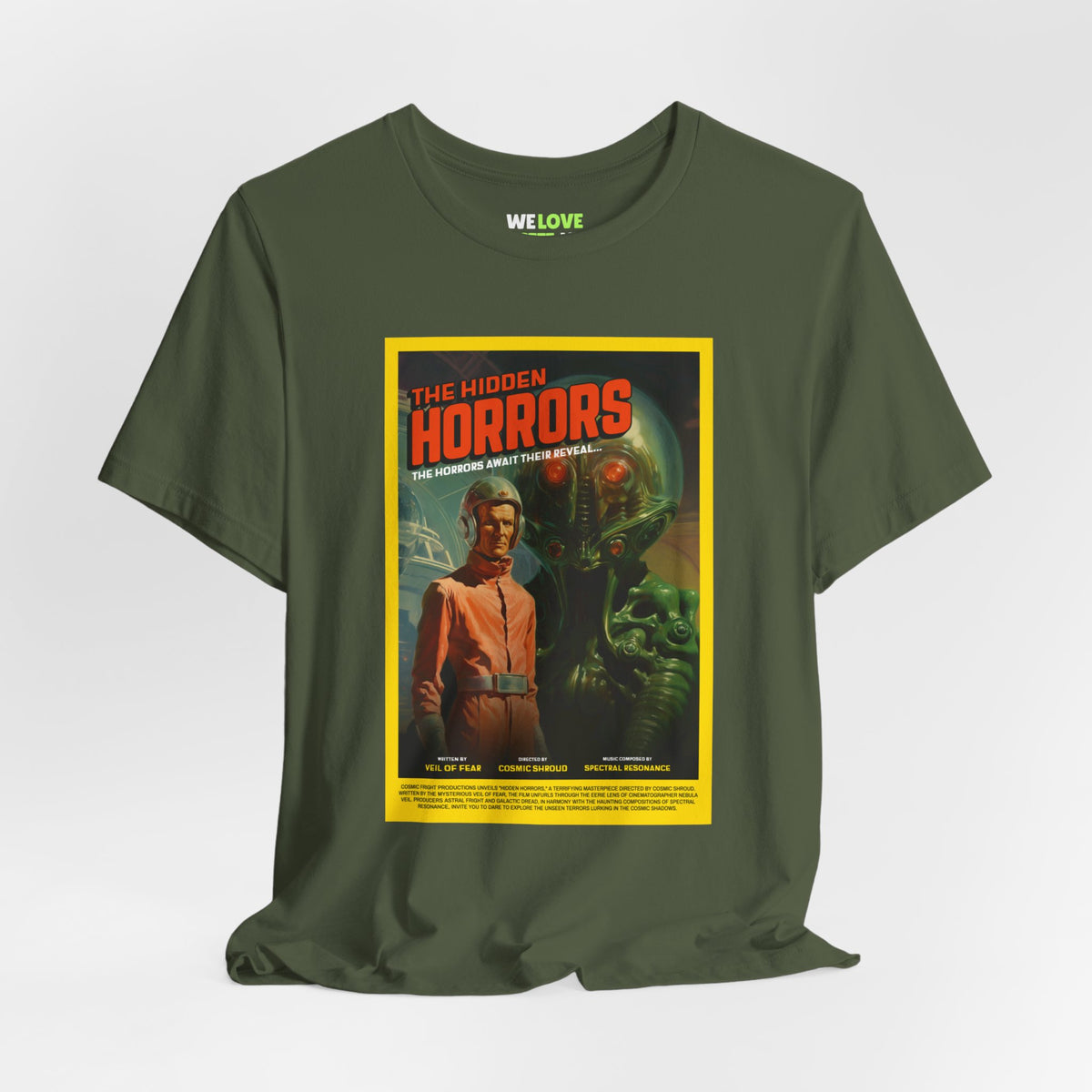 The Hidden Horrors Retro SciFi T-Shirt - SciFi Merchandise