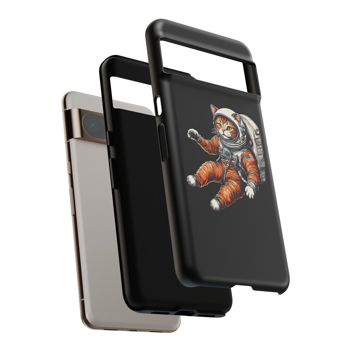 Redhead Spacecat Astronaut Google Pixel Mobile Cases