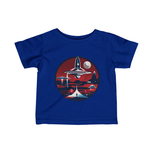 Liftoff Retro Infant SciFi Tee Fine Jersey SciFi Infant Tee