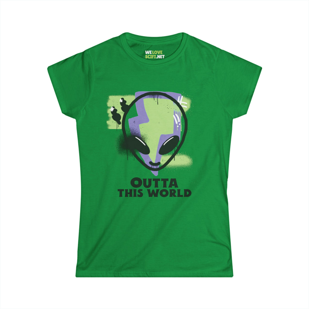 Funny Alien Tee - Outta This World Grunge Women's Shirt