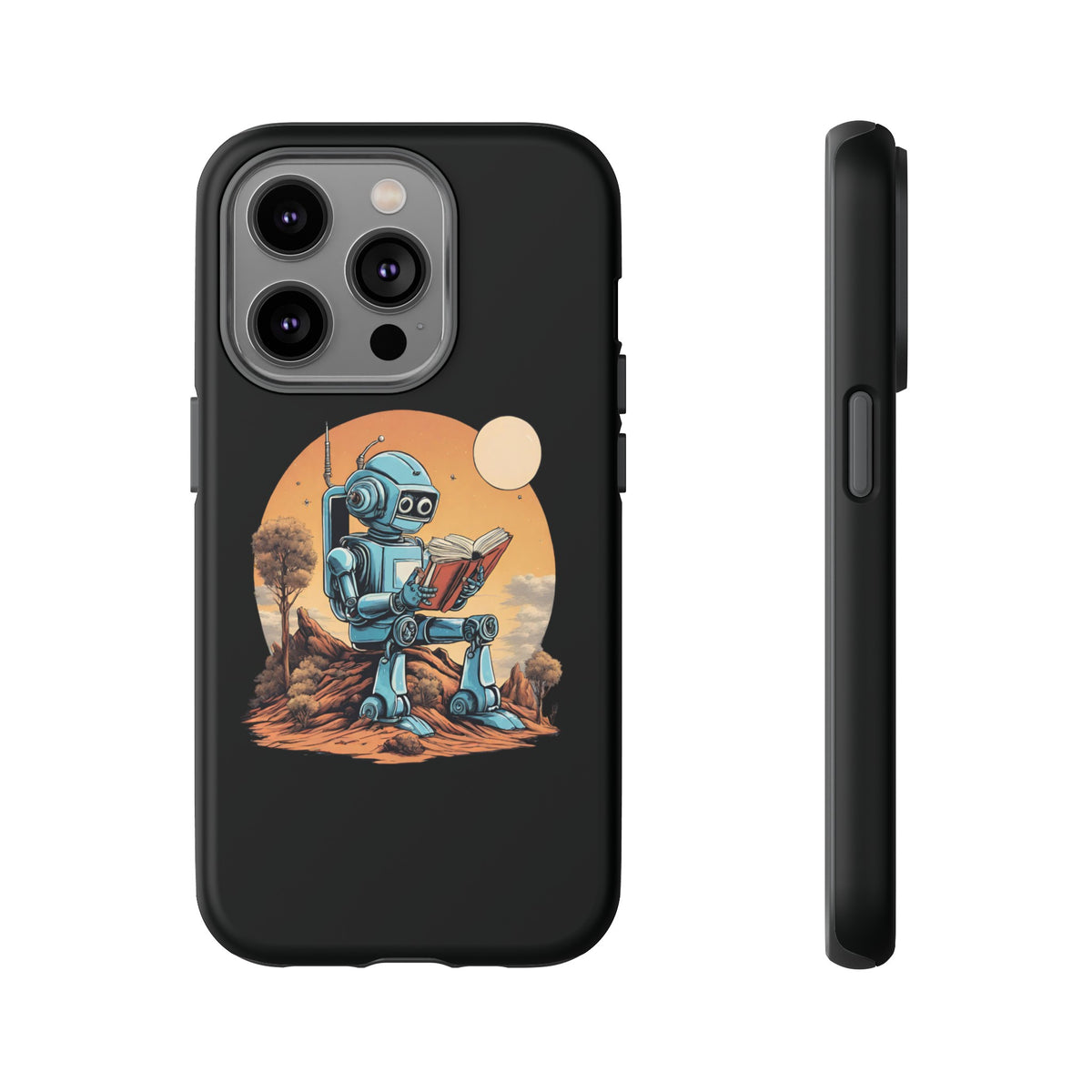 Humans Robot SpaceArt iPhone Cases - Tough Mobile Protection