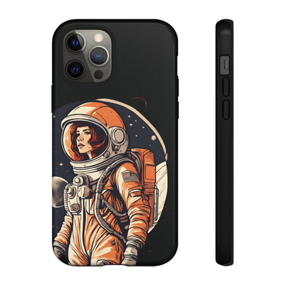 Spacegirl Astronaut Tough iPhone Mobile Cases WeLoveSciFi