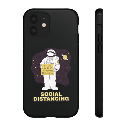 Social Distancing Astronaut iPhone Cases