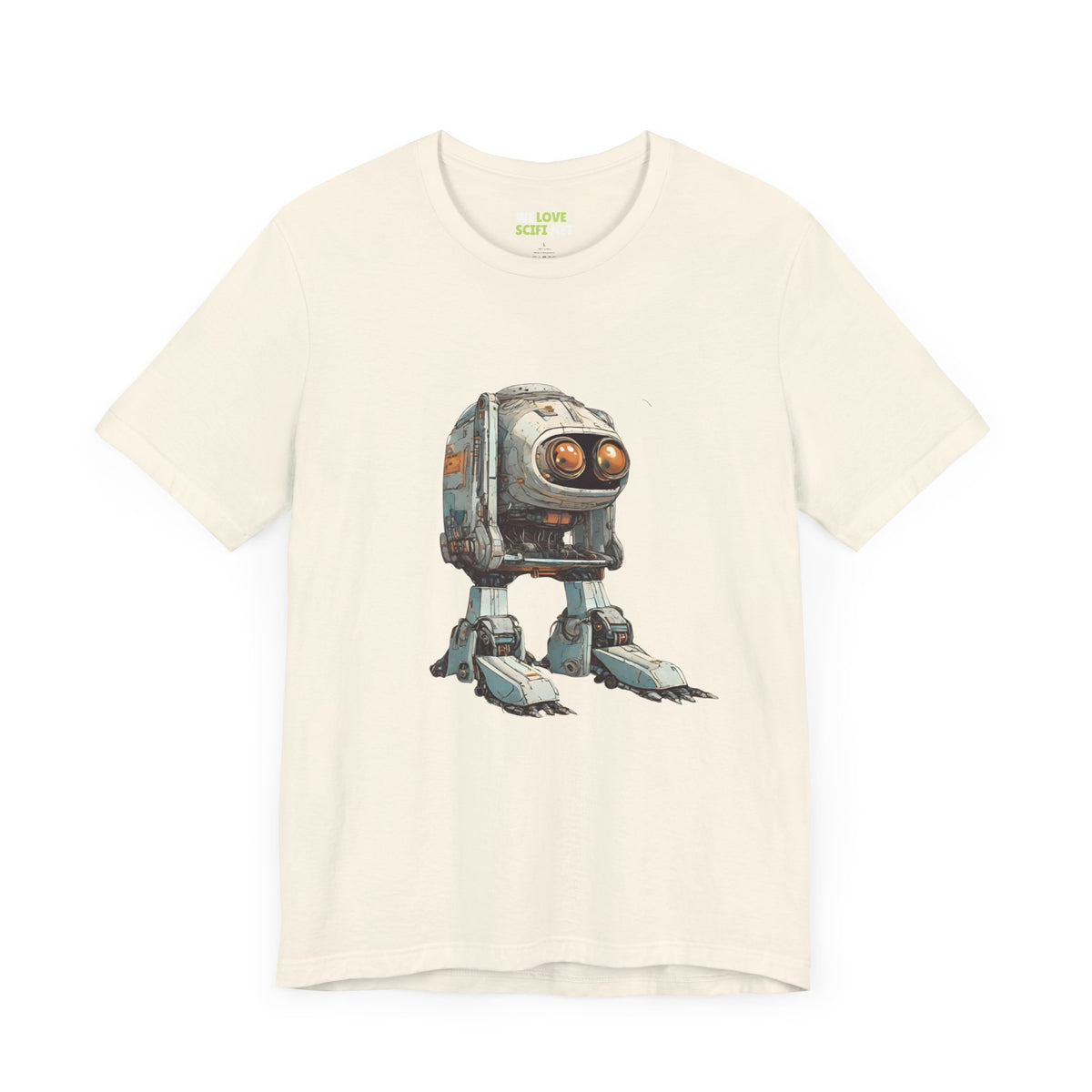 Hello Rusty Robot SpaceArt Sci-Fi T-Shirt-welovescifi.net