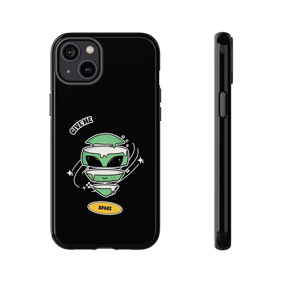 Space Funny UFO Sci-Fi Tough iPhone Mobile Cases-welovescifi