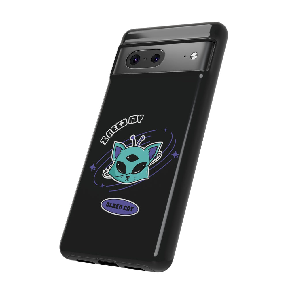 Cat Mobile Case Funny UFO Sci-Fi Tough Google Pixel Cover