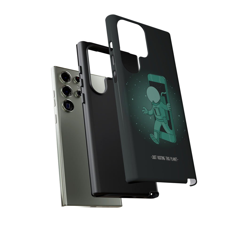 Funny Astronaut Mobile Cases - Just Visiting This Planet